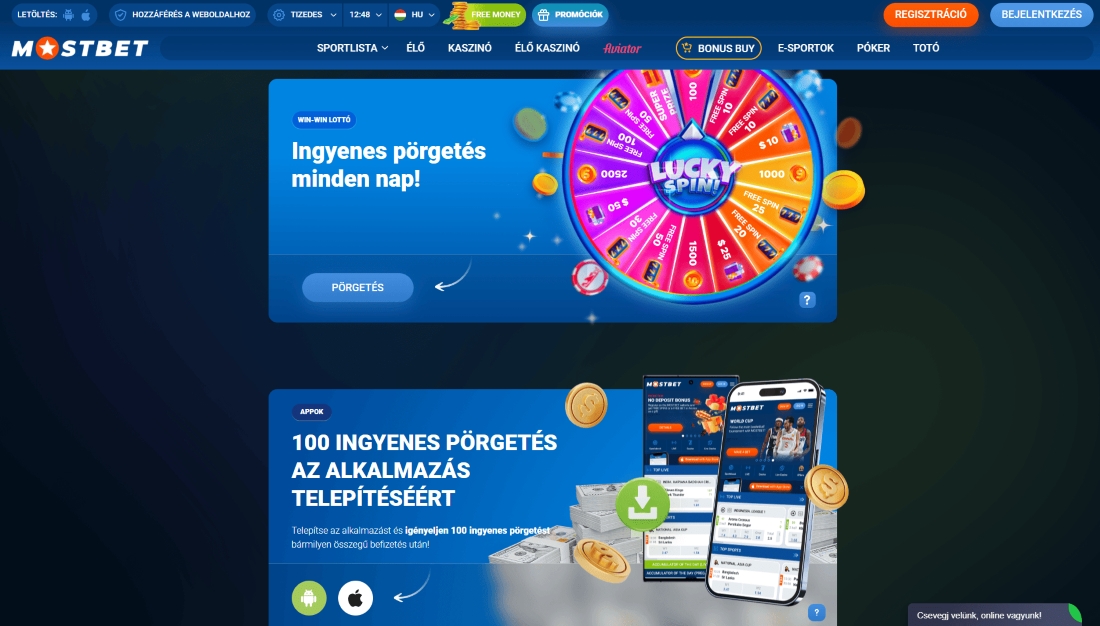 Napi Lucky Spin kerék, ingyenes pörgetés nyerési lehetőséggel